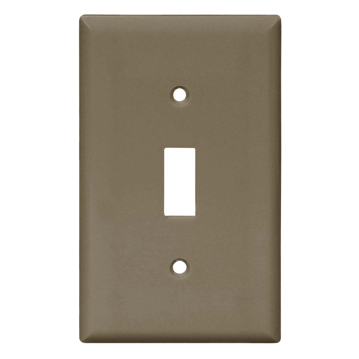 Eaton Wiring Devices 5134B-BOX Wallplate, 4-1/2 in L, 2-3/4 in W, 1 -Gang, Nylon, Brown, High-Gloss