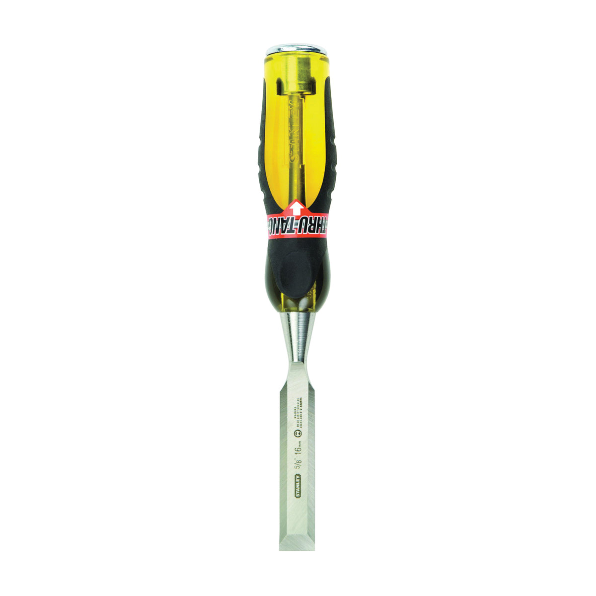 STANLEY 16-976 Chisel, 5/8 in Tip, 9 in OAL, Chrome Carbon Alloy Steel Blade, Ergonomic Handle