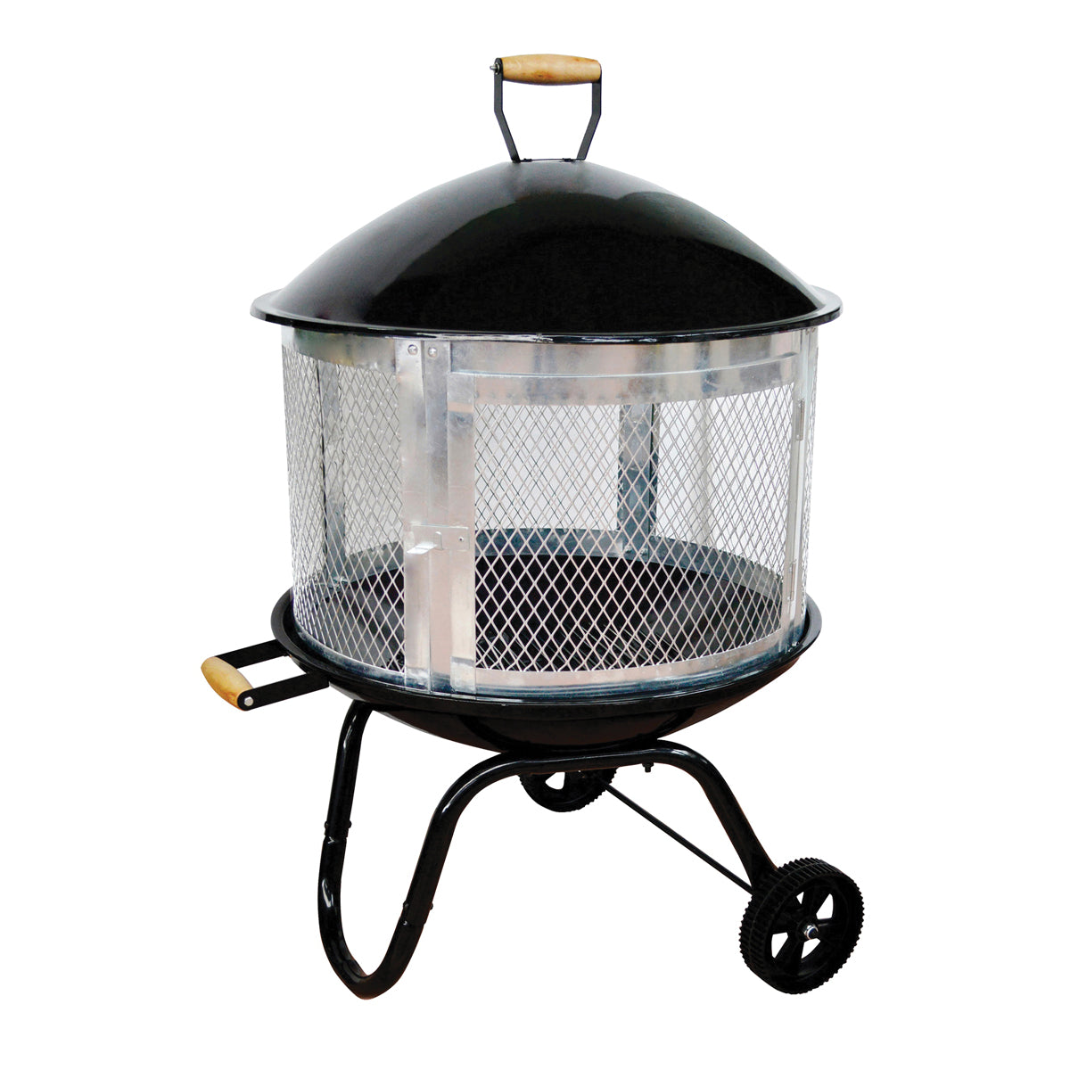 Seasonal Trends Fire Pit, 27-3/4 in OAW, 31-1/4 in OAD, 46-1/2 in OAH, Round, Steel