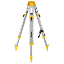 Load image into Gallery viewer, DeWALT DW0737 Construction Tripod, 38 in Min H, 60 in Max H, 5/8 x 11 in Mounting, Aluminum
