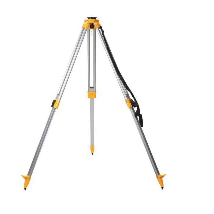 DeWALT DW0737 Construction Tripod, 38 in Min H, 60 in Max H, 5/8 x 11 in Mounting, Aluminum