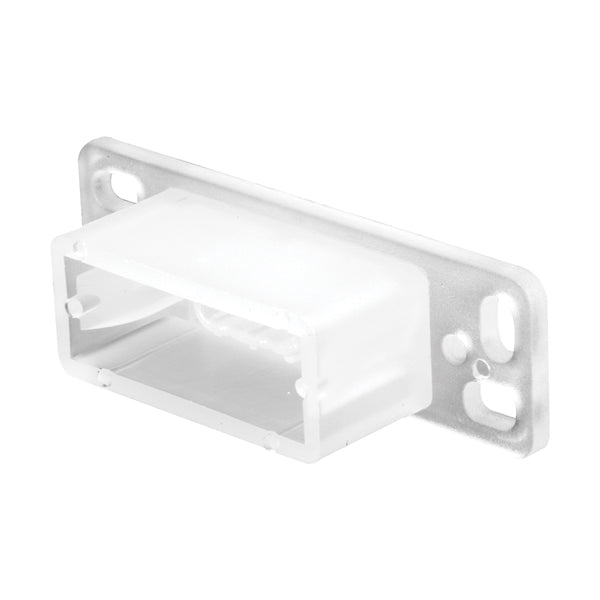 Prime-Line R 7145 Drawer Track Backplate, 3/4 in L, 2-13/32 in W, Plastic, Raw
