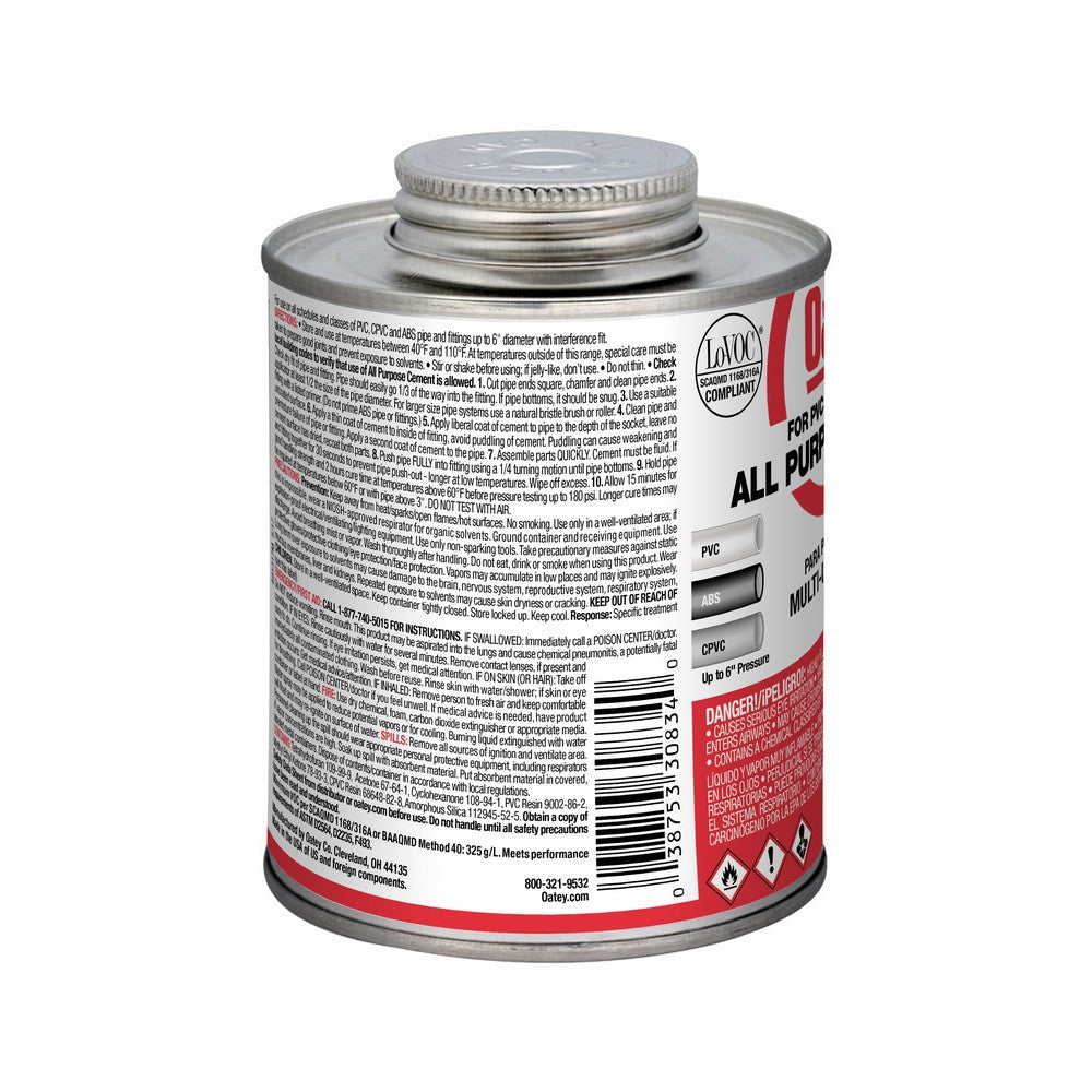 Harvey 30834 Cement, 16 oz, Liquid, Clear/Milky