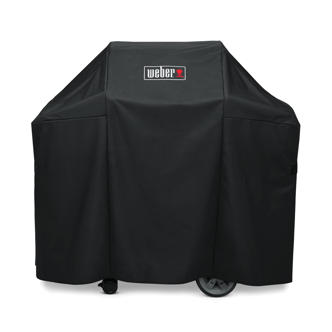 Weber 7129 Grill Cover, 25 in W, 44-1/2 in H, Polyester, Black