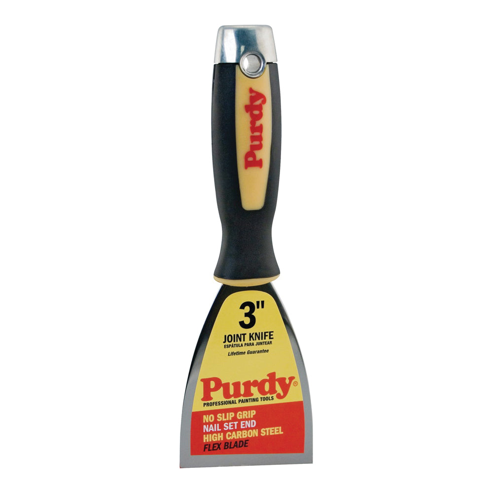 Purdy 14A900030 Joint Knife, 3 in W Blade, HCS Blade, Flexible Blade, Cushion-Grip Handle