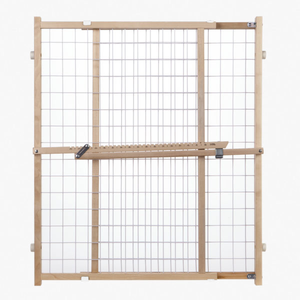 North States 4618A Wire Mesh Gate, Wood, Vinyl Coated, 32 in H x 29-1/2 to 50 in W Dimensions