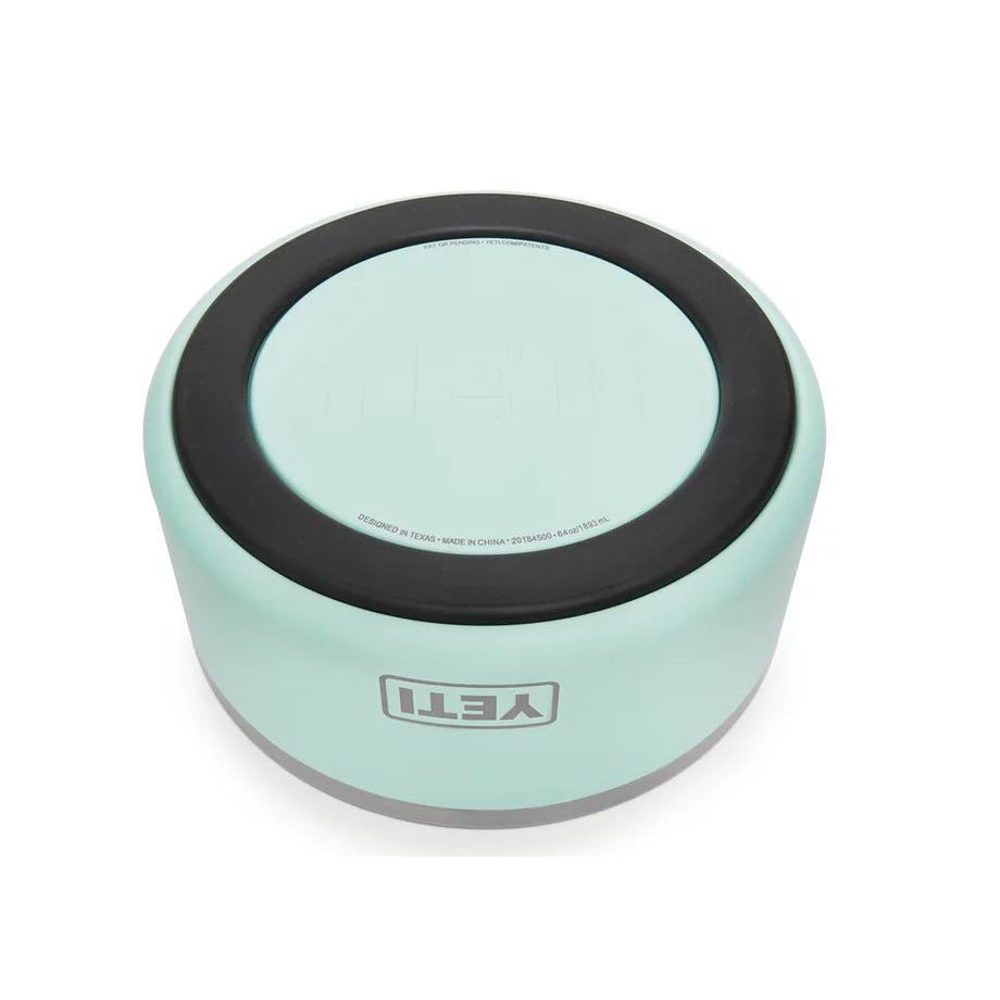YETI Boomer 21071500002 Dog Bowl,  8 in Dia, 8 Cup Volume, Stainless Steel, Seafoam
