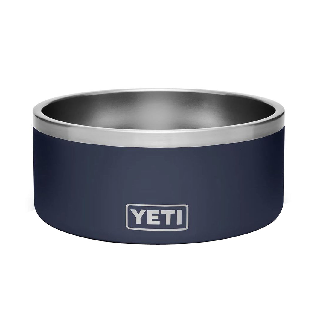 YETI Boomer 21071499998 Dog Bowl,  8 in Dia, 8 Cup Volume, Stainless Steel, Navy