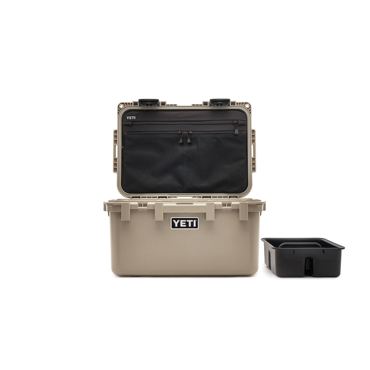 YETI LoadOut GoBox Series 26010000030 Gear Case, 30 L Capacity, Plastic, Desert Tan