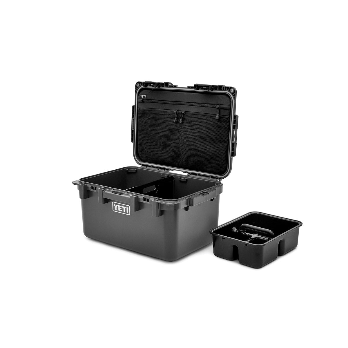 YETI LoadOut GoBox Series 26010000026 Gear Case, 30 L Capacity, Plastic, Charcoal