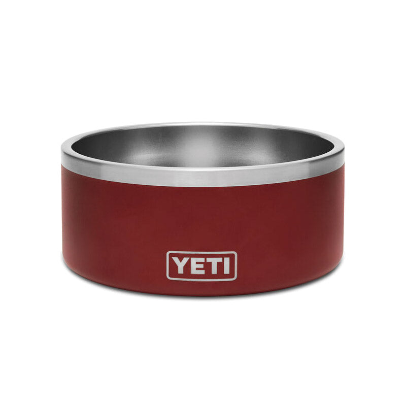 YETI Boomer 21071500001 Dog Bowl, 8 in Dia, 8 Cup Volume, Stainless Steel, Brick Red