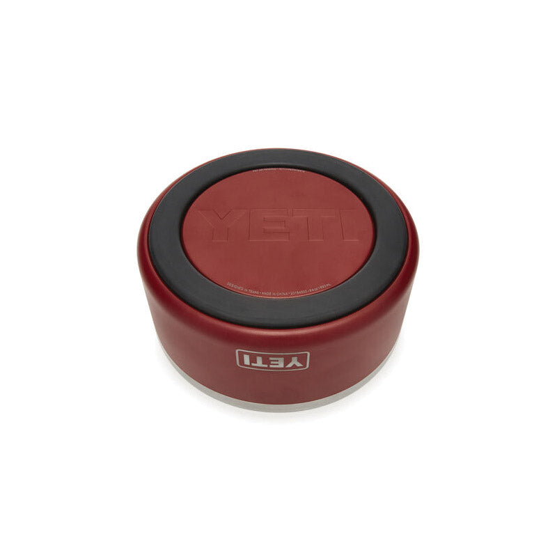 YETI Boomer 21071500001 Dog Bowl, 8 in Dia, 8 Cup Volume, Stainless Steel, Brick Red