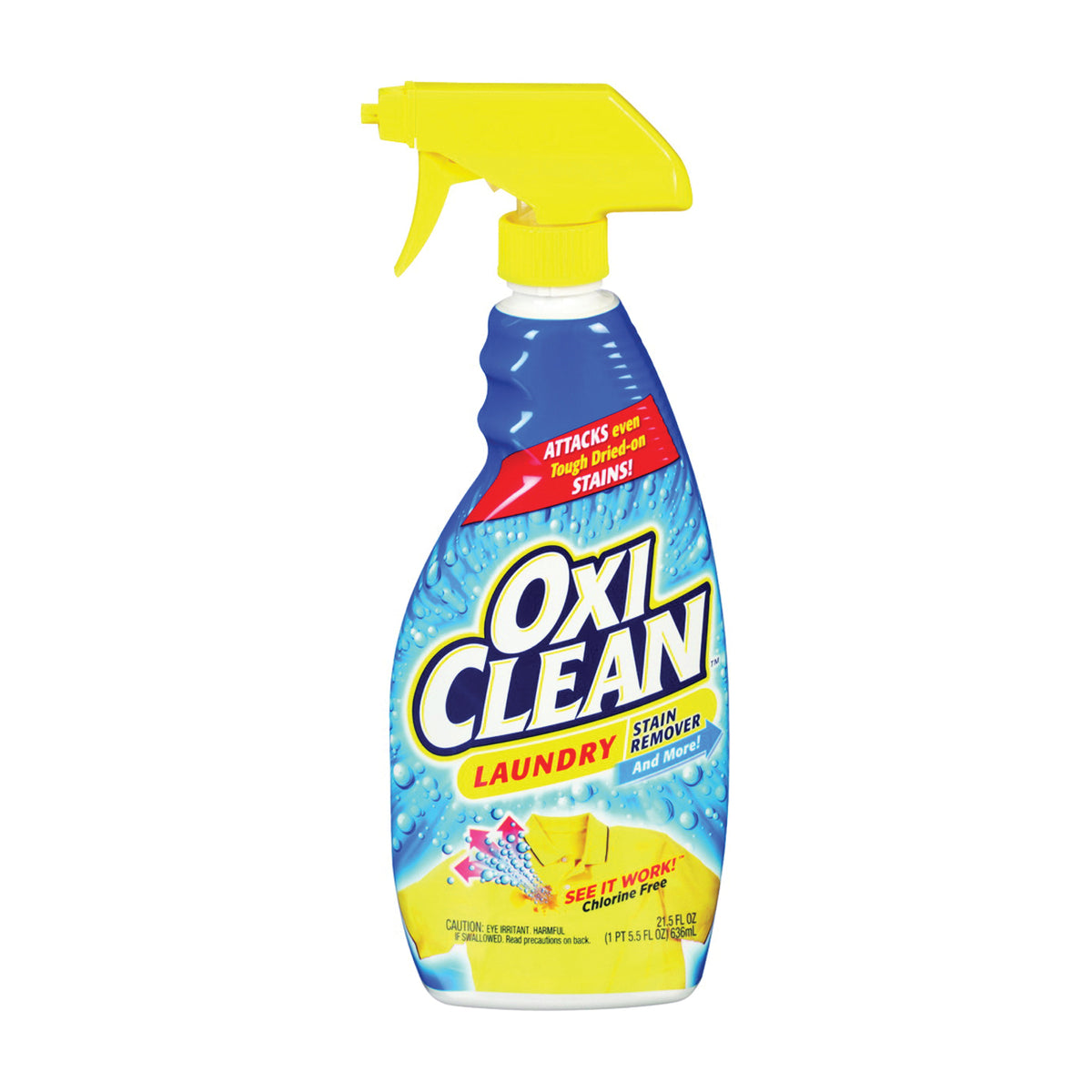 OXICLEAN 51693 Stain Remover, 21.5 oz Bottle, Liquid, Clear