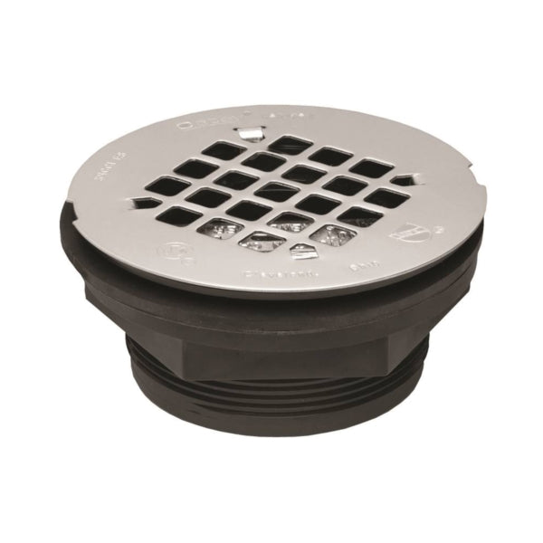 Oatey 42084 Shower Drain, ABS, Black, For: 2 in SCH 40 DWV Pipes