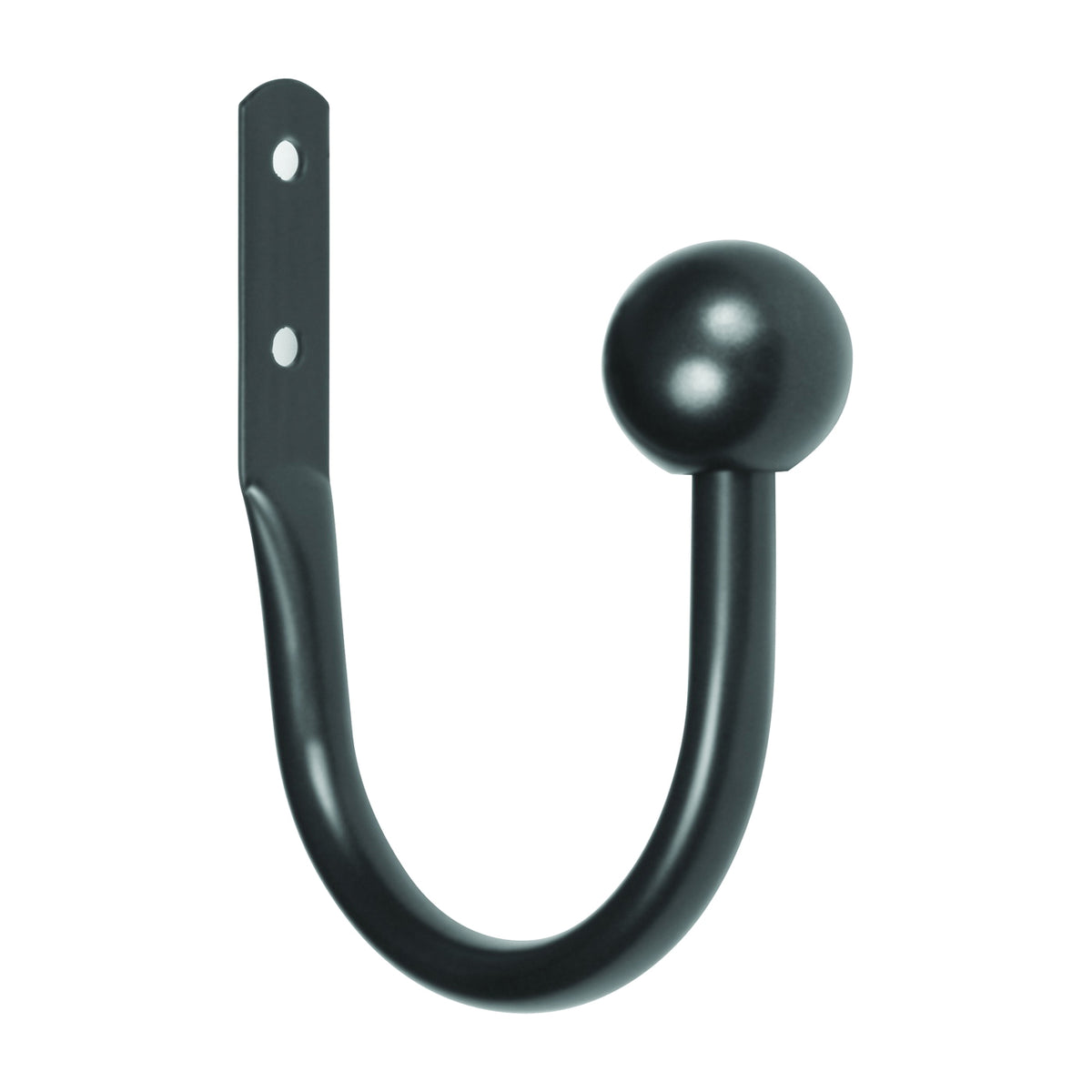 Kenney KN74983 Curtain Holdback, Metal, Black