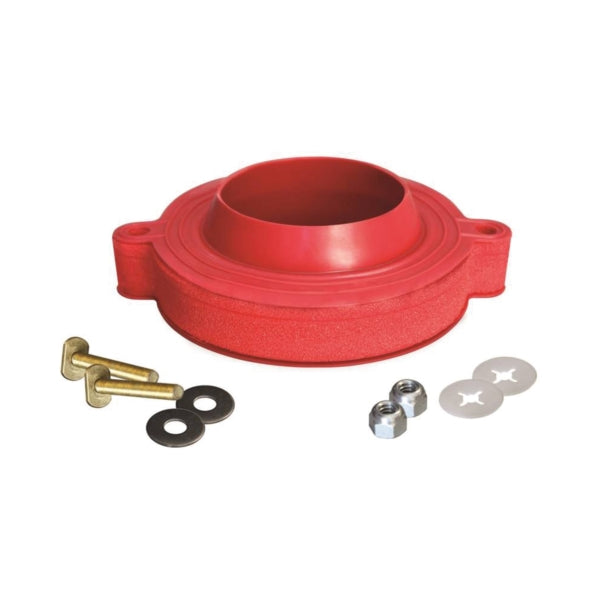 Korky 6000FR Toilet Seal Kit, Rubber, Red, For: 3 in and 4 in Drain Pipes