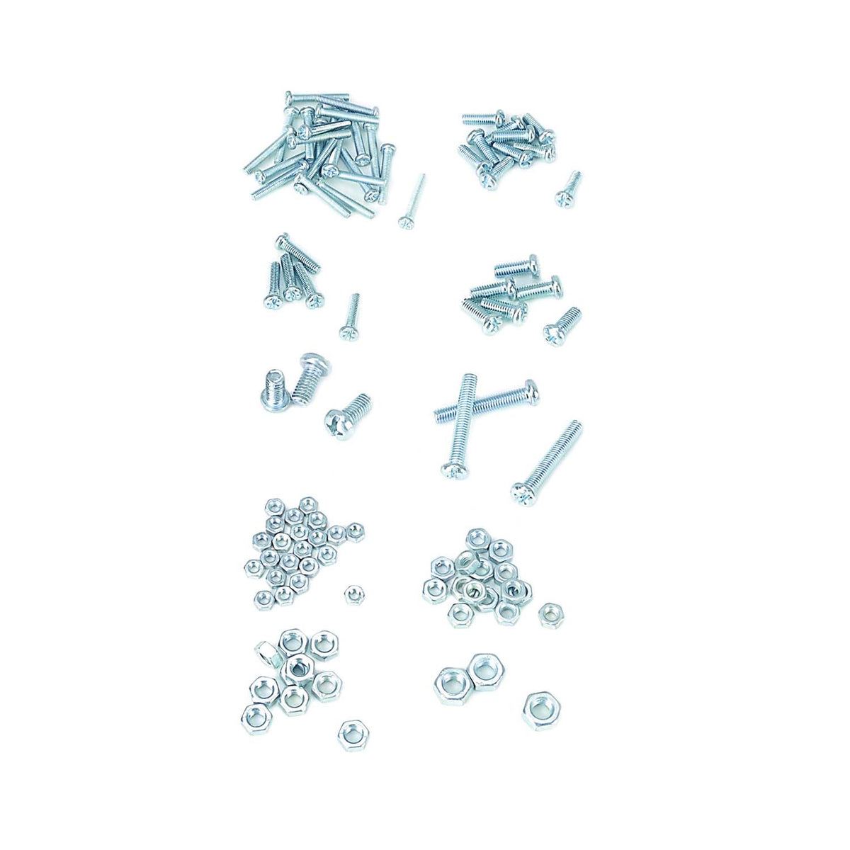 ProSource JL821033L Bolt and Nut Set, Zinc Plated, 100-Piece