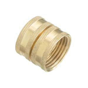 Plumb Pak PP850-69 Hose Adapter, 3/4 x 3/4 in, FHT x FHT, Brass, For: Garden Hose