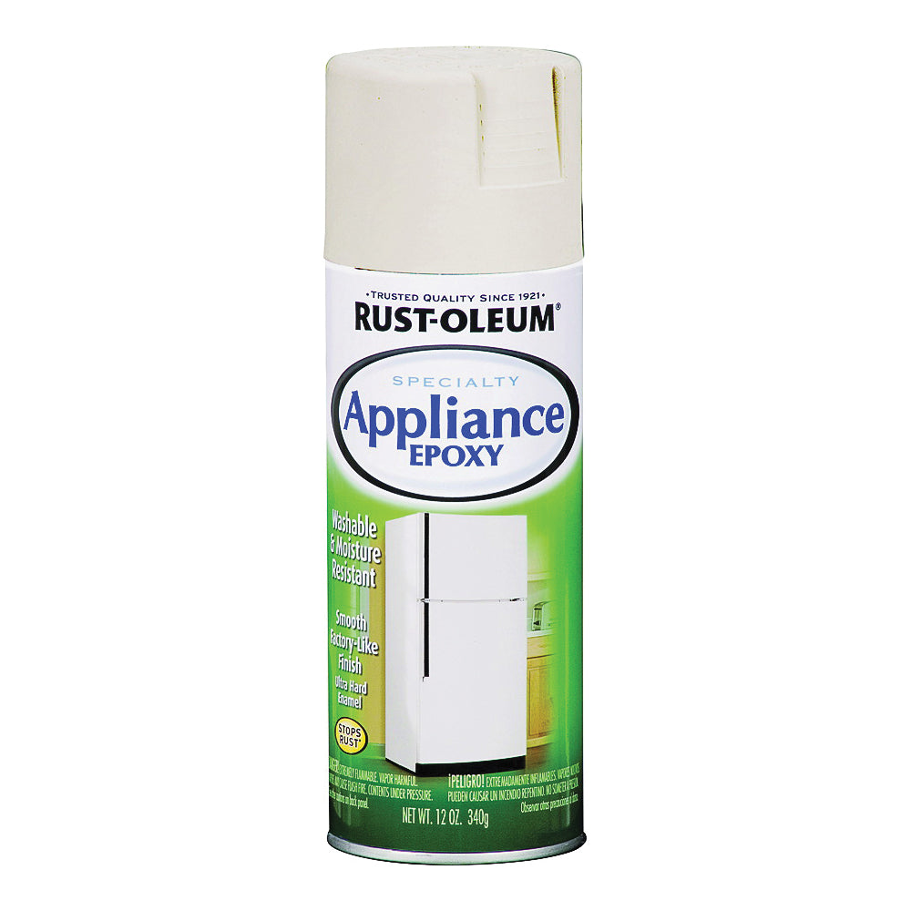 RUST-OLEUM 210372 Appliance Epoxy Spray Paint, Gloss, Biscuit, 12 oz, Aerosol Can