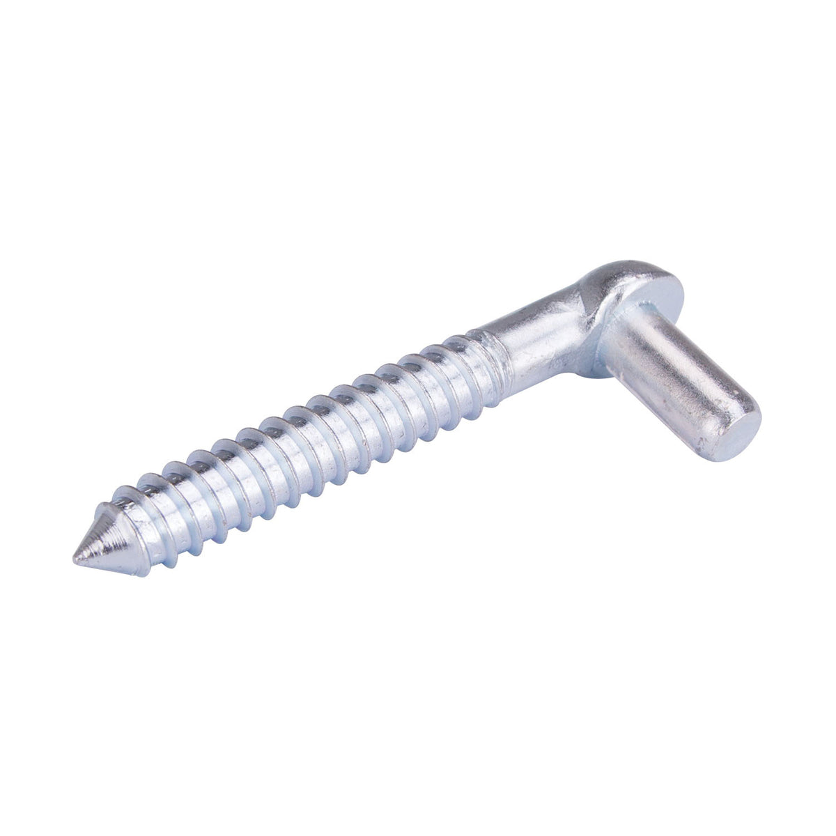 ProSource LR095 Screw Hook, 5/8 in Thread, 5 in L, Steel, Zinc
