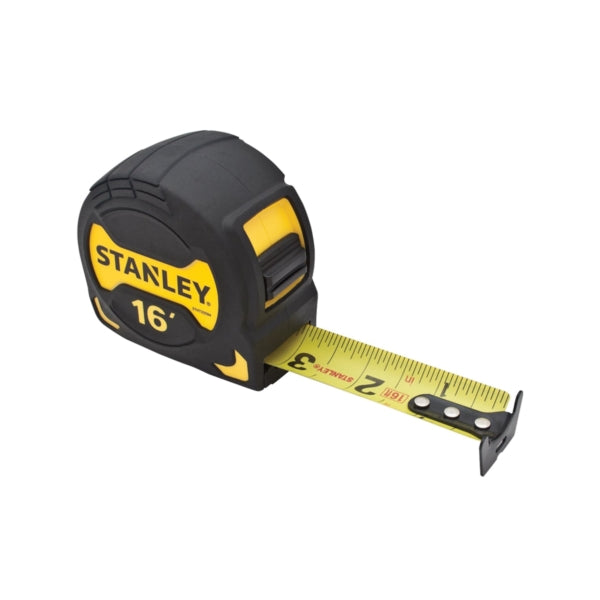STANLEY STHT33594S Tape Measure, 16 ft L Blade, 1 in W Blade, Steel Blade, ABS Case, Black/Yellow Case