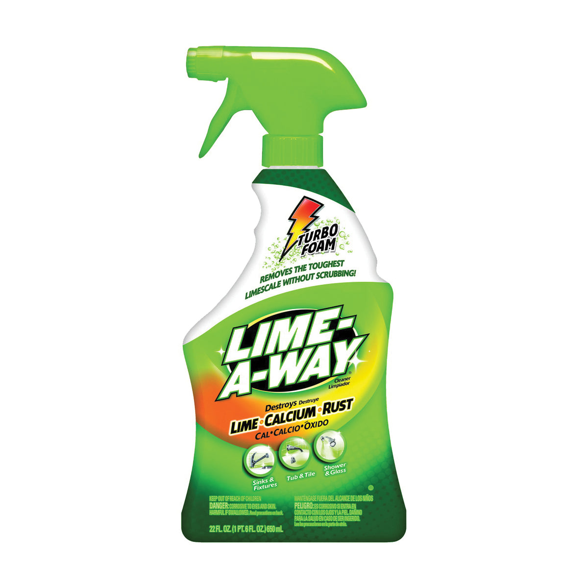 LIME-A-WAY 5170087103 Stain Remover, 22 oz, Liquid, Clear