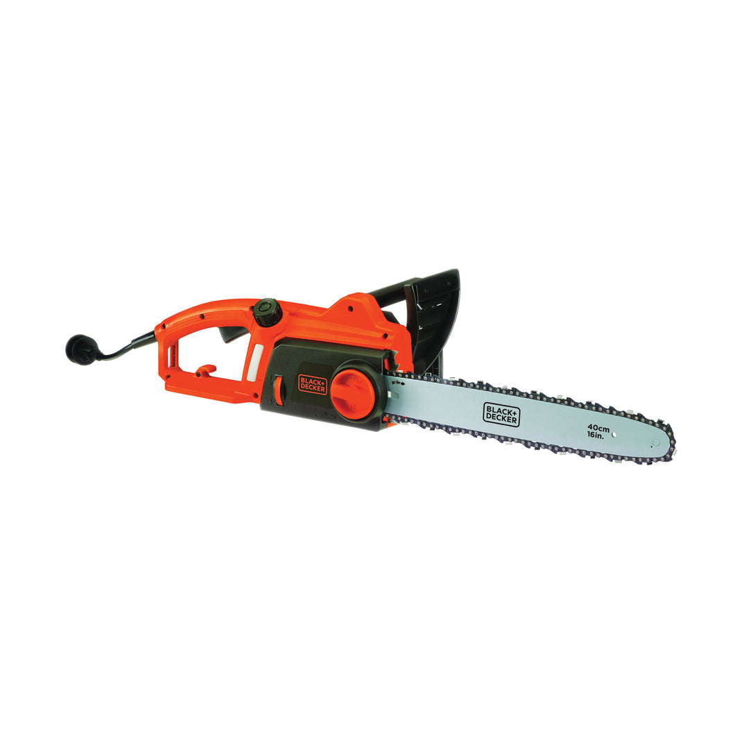 Black+Decker CS1216 Chainsaw, 12 A, 120 V, 16 in L Bar/Chain