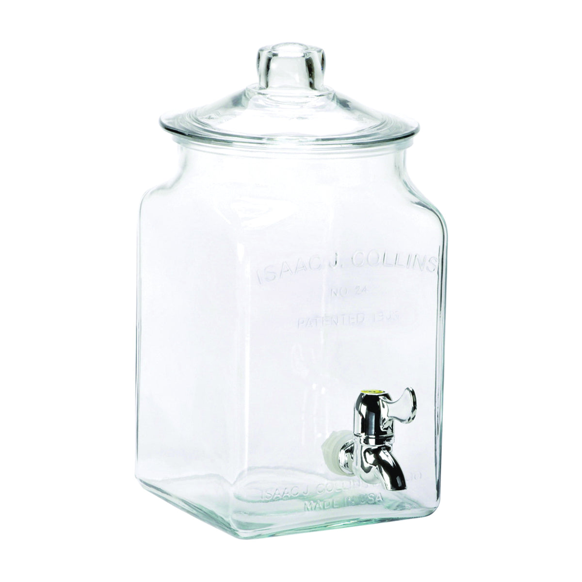 Oneida 93474 Beverage Dispenser, 1.5 gal Capacity, Glass Container, Clear