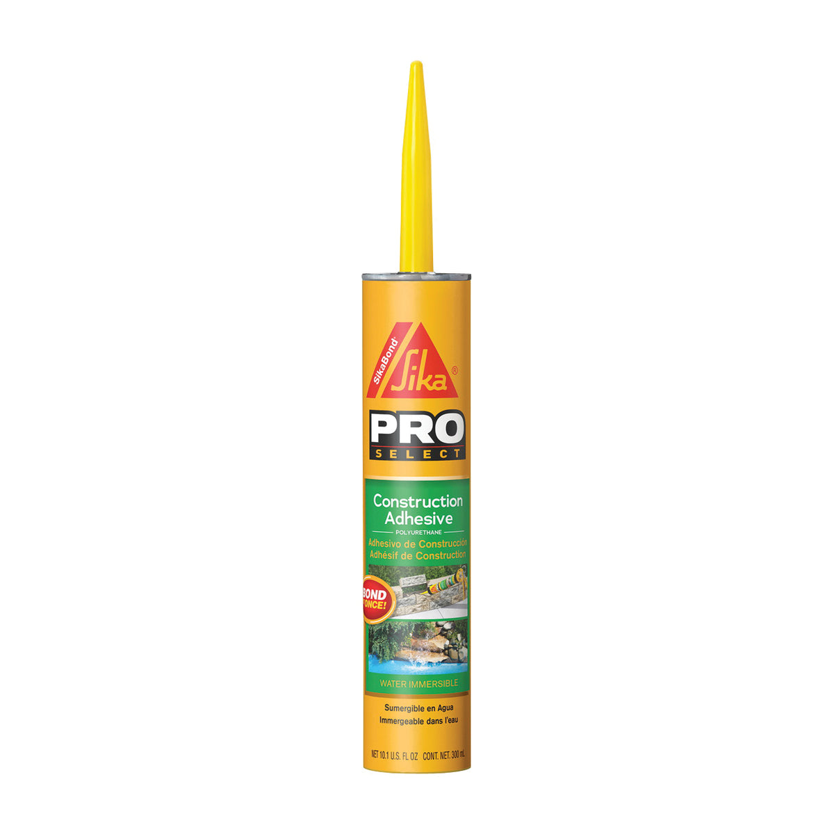 SIKA 106403 Construction Adhesive, Gray, 10.1 oz Cartridge