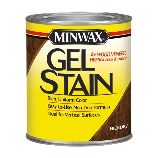 Minwax 66100 Gel Stain, Hickory, Liquid, 1 qt