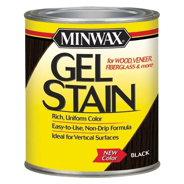 Minwax 660920000 Gel Stain, Black, Liquid, 1 qt, Can