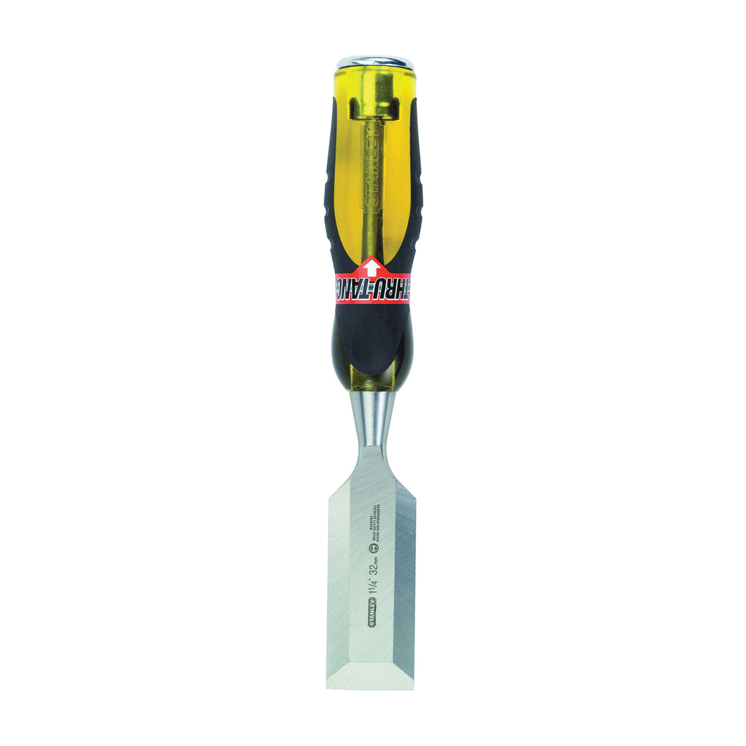 STANLEY 16-979 Chisel, 1-1/4 in Tip, 9 in OAL, Chrome Carbon Alloy Steel Blade, Ergonomic Handle
