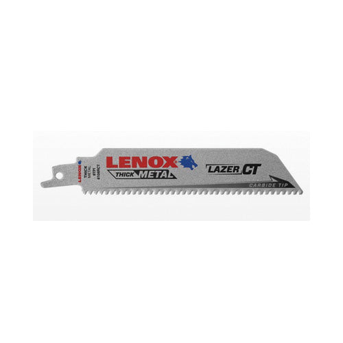 Lenox 2014224 Reciprocating Saw Blade, 1 in W, 9 in L, 8 TPI, Carbide Cutting Edge