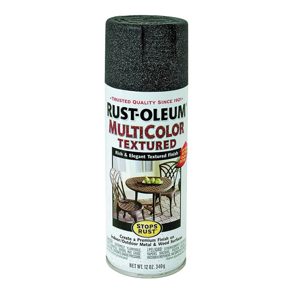 RUST-OLEUM STOPS RUST 223525 Textured Spray Aged Iron, Solvent-Like, Aged Iron, 12 oz, Aerosol Can