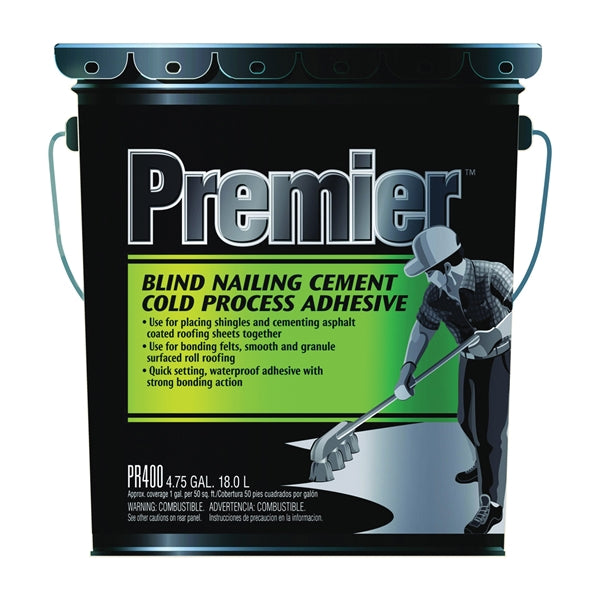 Henry PR400070 Adhesive Cement, Liquid, Paste, Petrol, Black, 4.75 gal