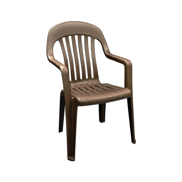 Adams 8254-60-3700 High-Back Chair, 22 in W, 23 in D, 36 in H, 250 lb Capacity, Polypropylene Frame