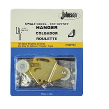 Load image into Gallery viewer, Johnson Hardware 2216PPK2 Wheel Offset Hanger Set, Nylon/Steel
