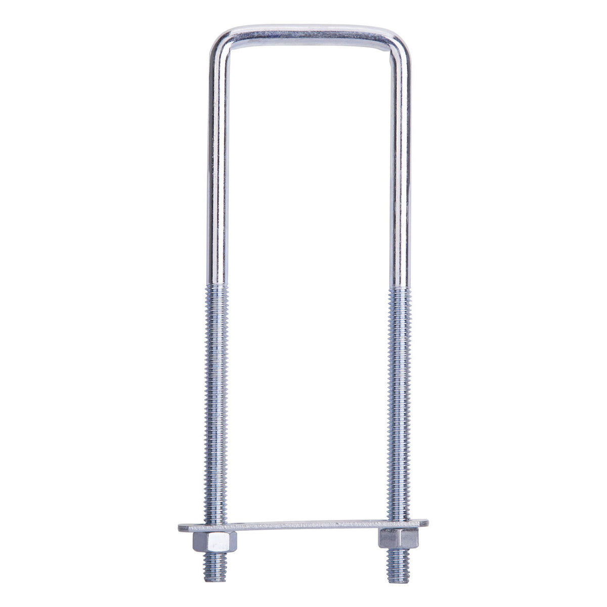 ProSource LR352 U-Bolt, 5/16 in Thread, 3-3/4 in L Thread, Steel, Zinc