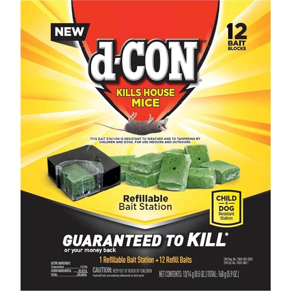 d-CON 98666 Refillable Bait Station, Solid