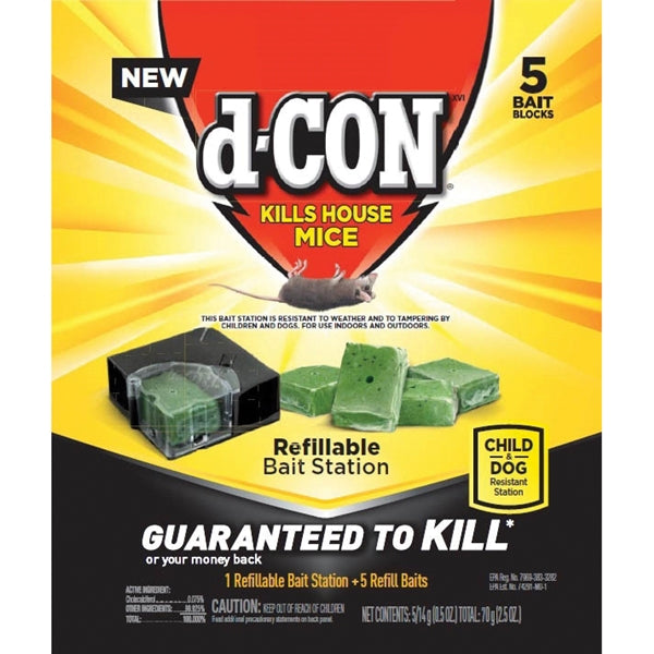d-CON 98665 Refillable Bait Station, Solid