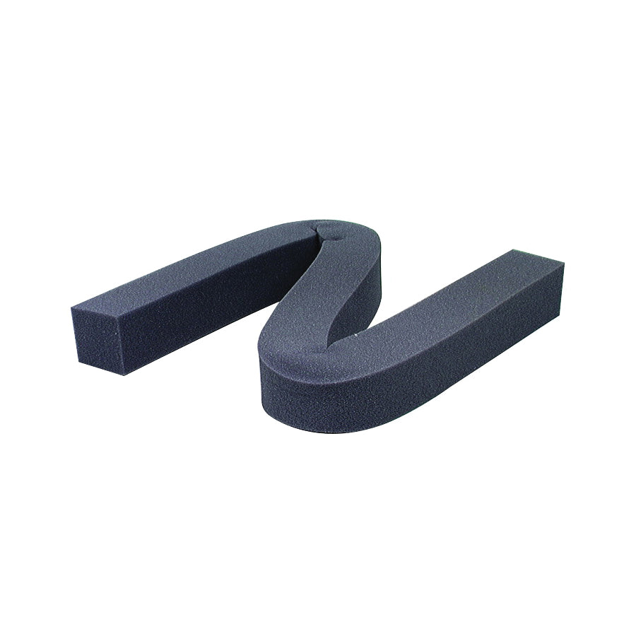 M-D 02006 Weatherstrip, 1-1/4 in W, 1-1/4 in Thick, 42 in L, Foam, Gray