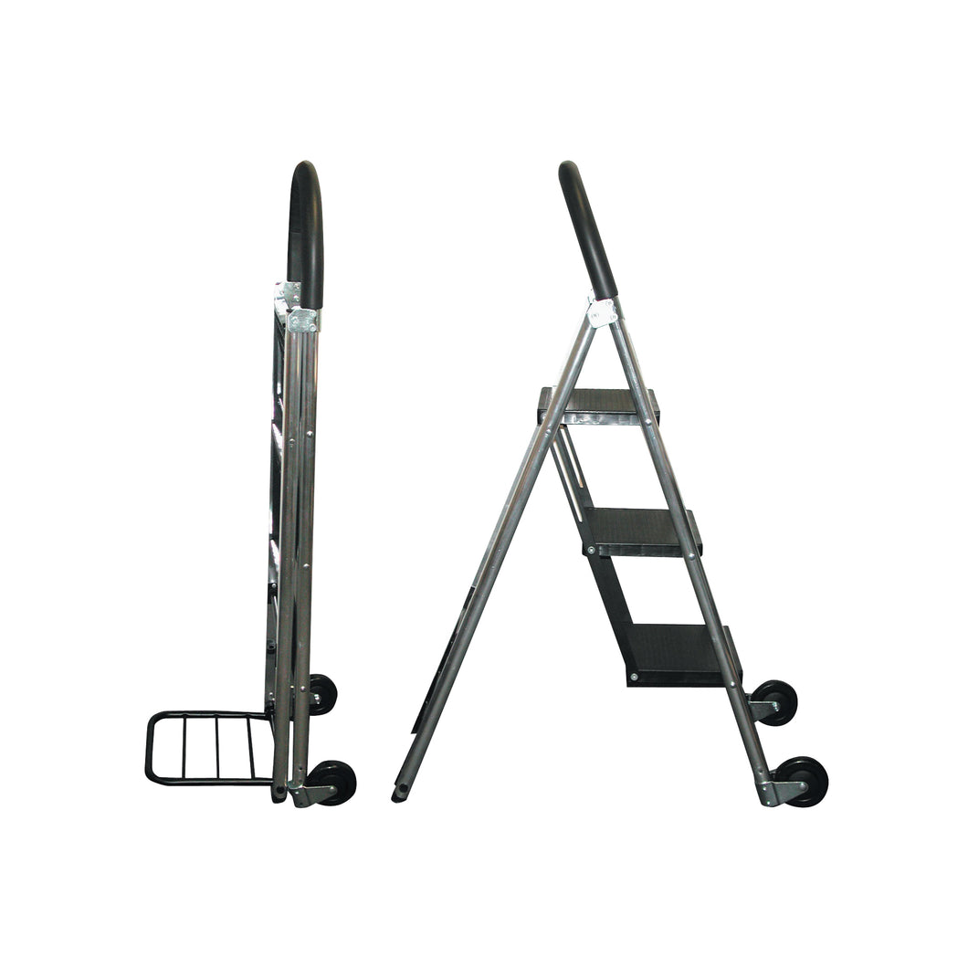 CONAIR TS32LHT Step Ladder/Hand Cart, 175 lb Hand Cart, 250 lb Stepladder, 11 x 9 in Rung