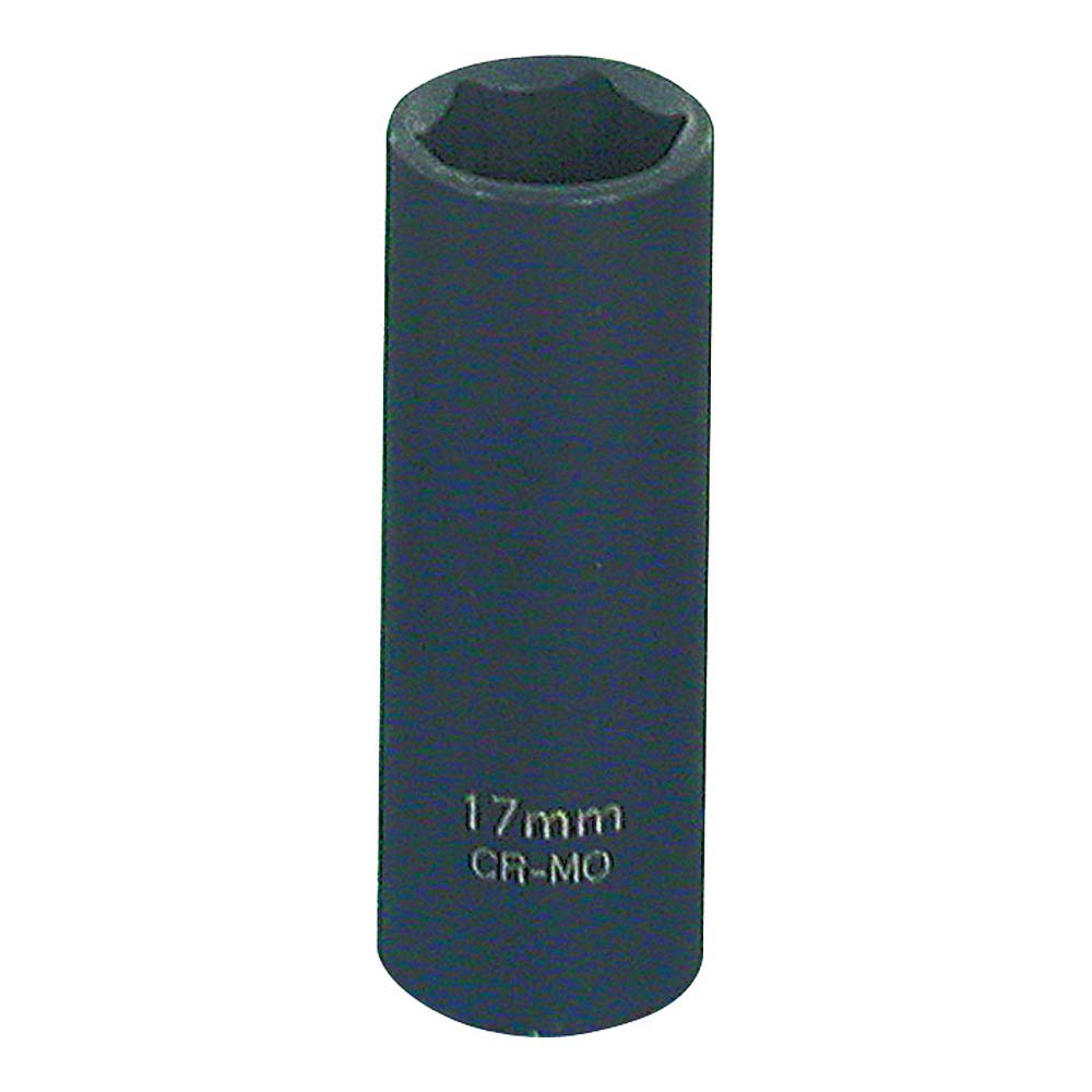 Vulcan Deep Impact Socket, 17 mm Socket, Black Phosphate