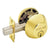 Schlage B62N605 Entry Deadbolt, 1 Grade, Keyed Alike Key, Metal, Polished Brass, 2-3/8 x 2-3/4 in Backset, C, K4 Keyway