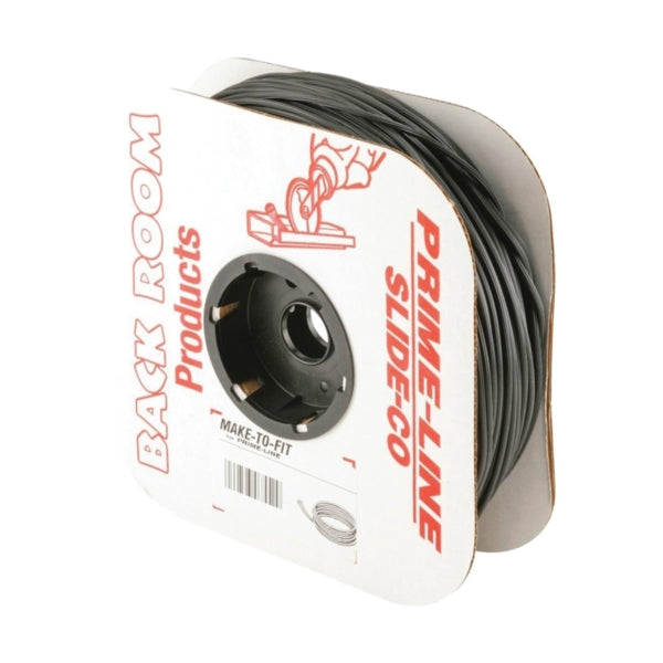 Make-2-Fit P 7604 Screen Retainer Spline, 0.250 in D, 250 ft L, Vinyl, Black, Round