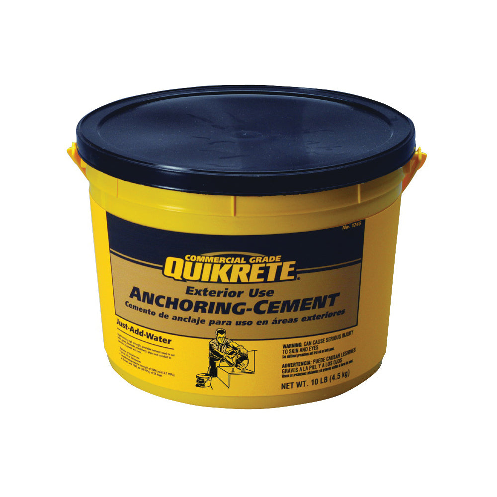 Quikrete 1245-11 Anchoring Cement, Granular, Brown/Gray, 10 lb Pail