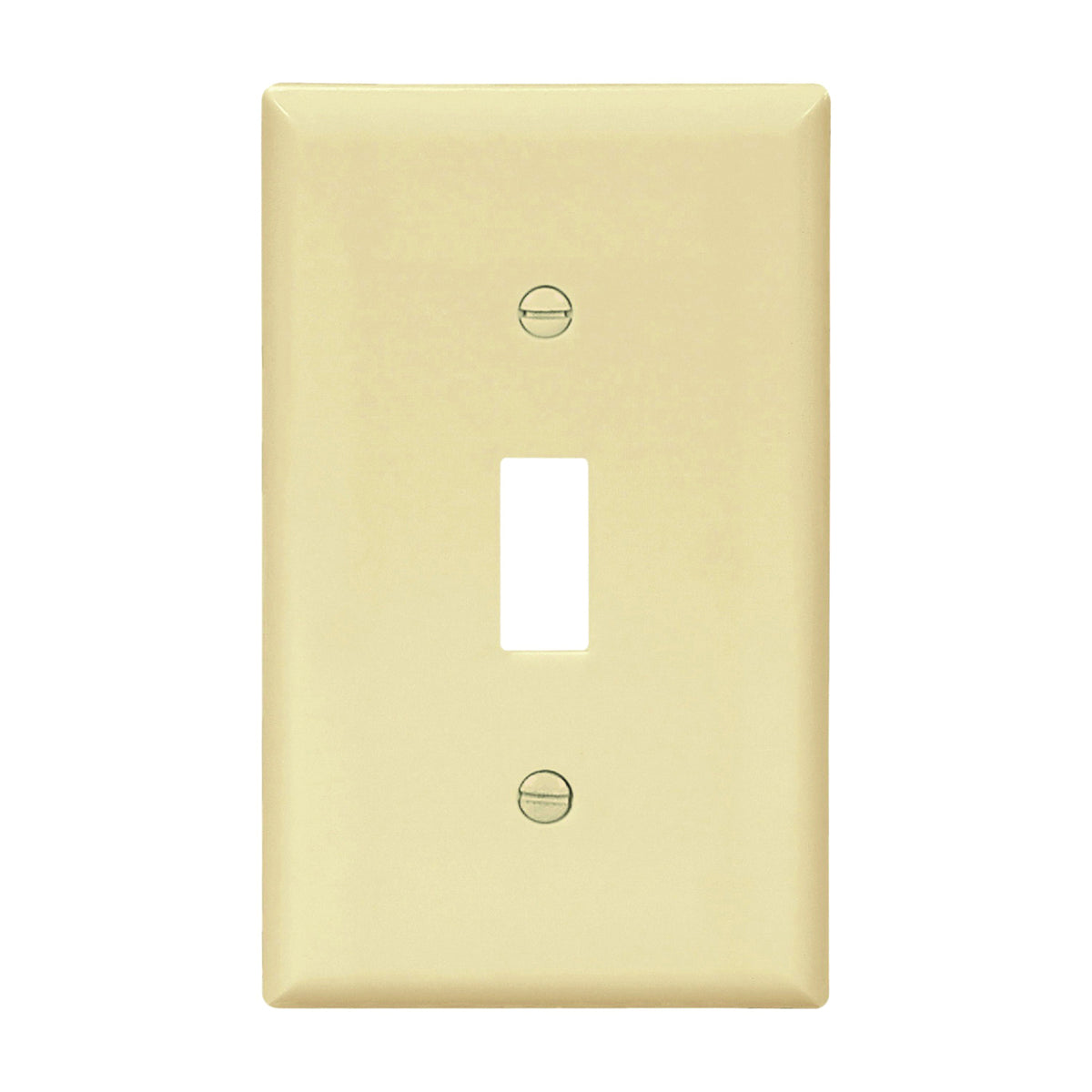 Eaton Wiring Devices BP5134V Wallplate, 4-1/2 in L, 2-3/4 in W, 1 -Gang, Nylon, Ivory, High-Gloss