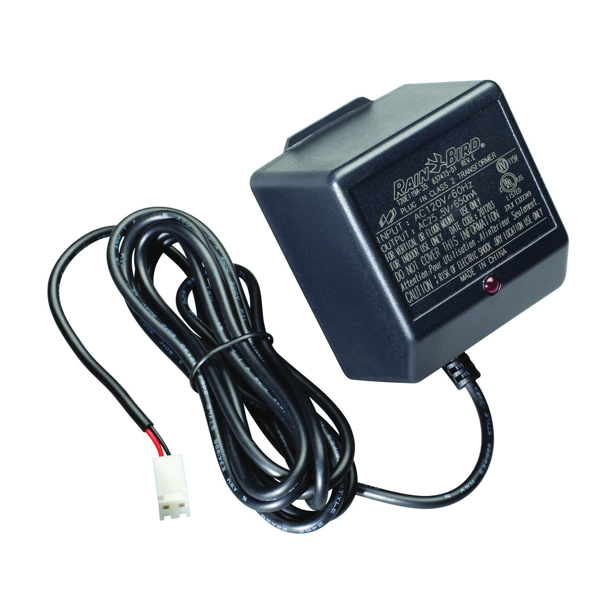 Rain Bird UT1 Replacement Transformer, Universal, Plastic, Black