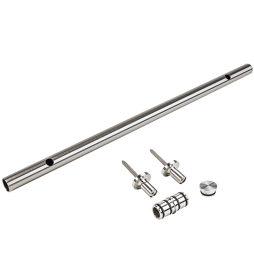National Hardware N187-064 Track Extension Kit, 24 in L Track, Steel, Stainless Steel