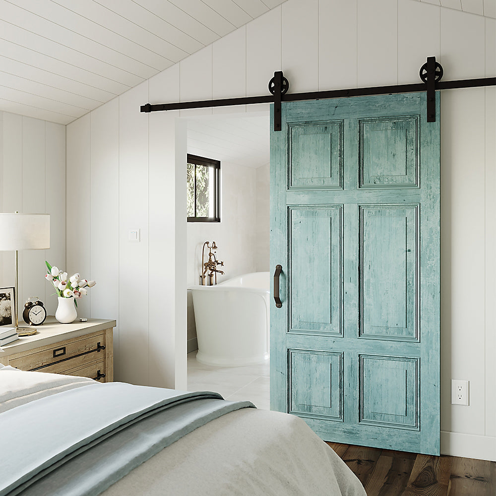 National Hardware N186-968 Sliding Door Hardware Spoke Wheel, 72 in L Track, Steel, Oil-Rubbed Bronze